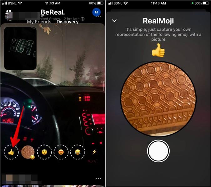 如何更改或刪除 BeReal 表情符號