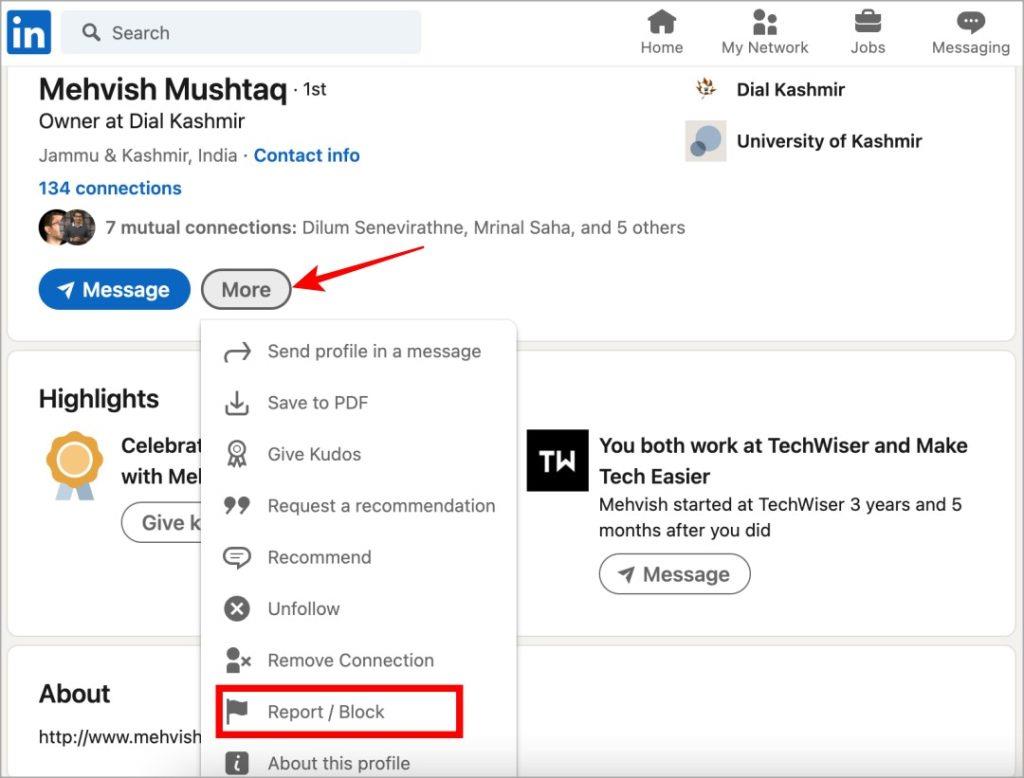當您在 LinkedIn 上封鎖某人時會發生什麼