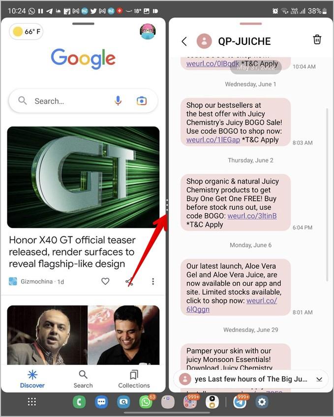 在三星 Galaxy Fold 手機中使用工作列的 9 個技巧