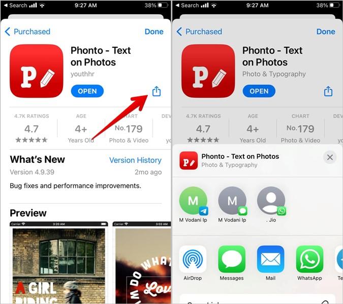 如何將應用程式從 iPhone 或 Android 發送到另一部手機
