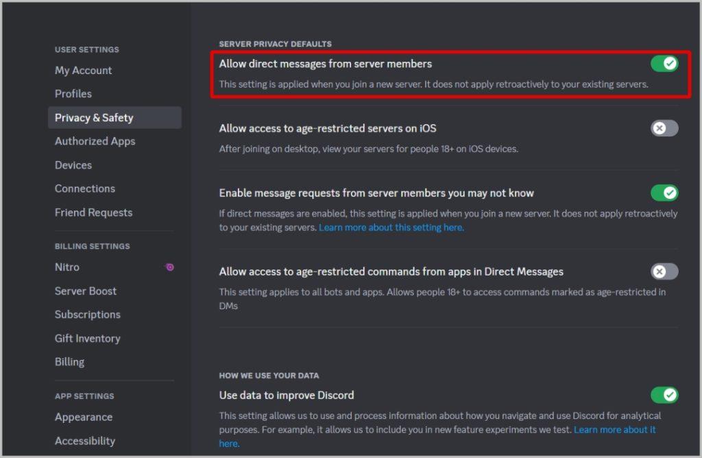 如何阻止 Discord 上的垃圾郵件和私訊