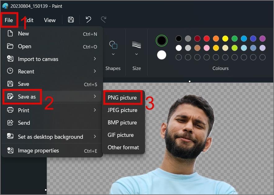 如何在 Paint 和 Paint 3D 中使背景透明