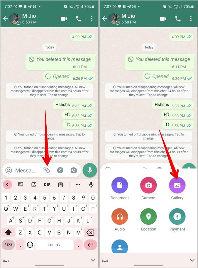 在 WhatsApp 上發送消失訊息的 2 種方法
