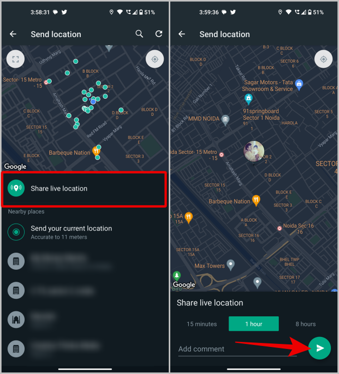 在 Android 上向任何人發送位置的 3 種方法
