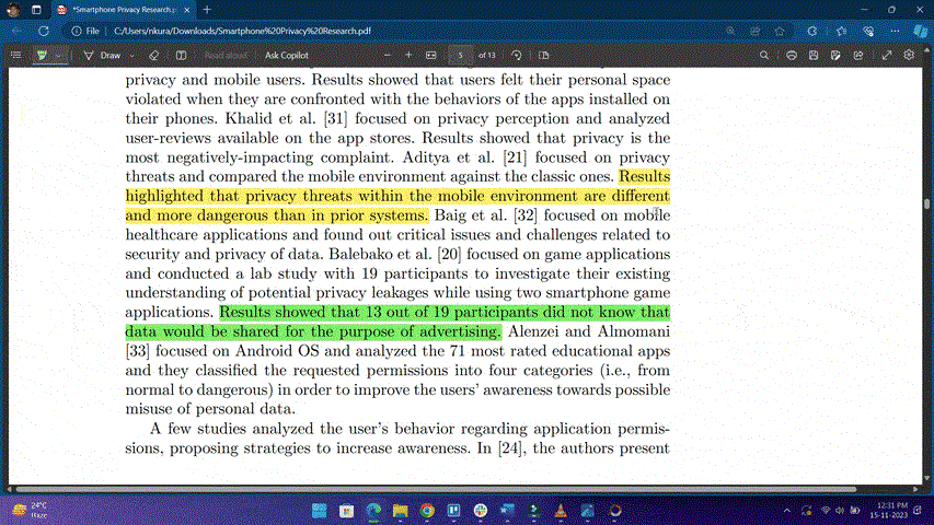 如何在桌面或行動裝置上突出顯示 PDF 中的文本